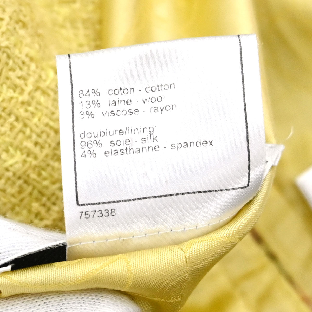 Chanel 2006 Jacket Tweed Yellow #36