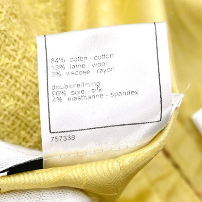 Chanel 2006 Jacket Tweed Yellow #36