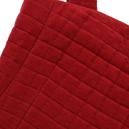 Chanel 2000 Quilted Cotton Sleeveless Top Red #36