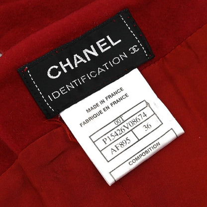 Chanel 2000 Quilted Cotton Sleeveless Top Red #36