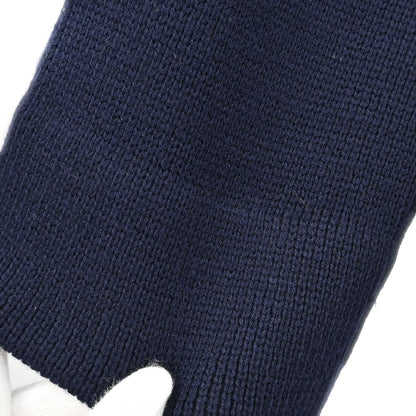 Chanel Turtleneck Sweater Knit Top Navy