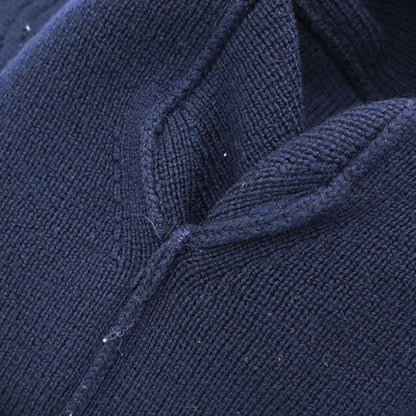 Chanel Turtleneck Sweater Knit Top Navy
