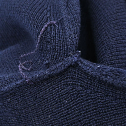 Chanel Turtleneck Sweater Knit Top Navy