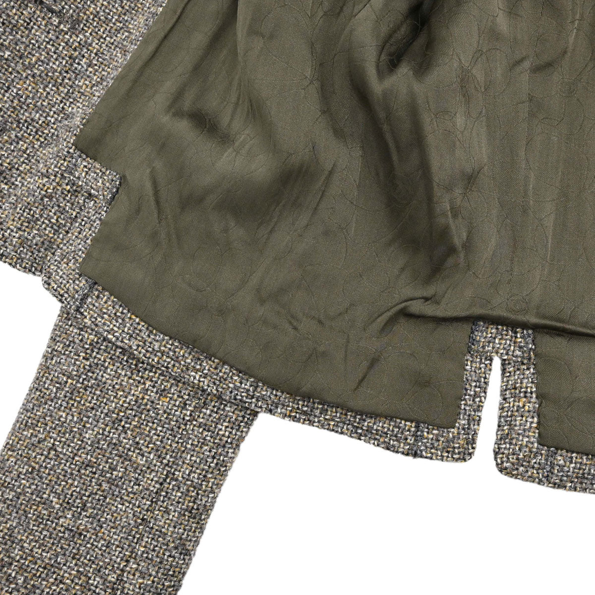 Chanel 2003 Single Breasted Tweed Jacket Brown #40