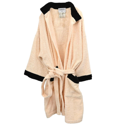 Chanel Belted Bathrobe Style Coat Gown Ivory 28 #38