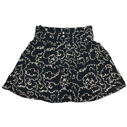 Chanel Short Pants All-over Print Black #38