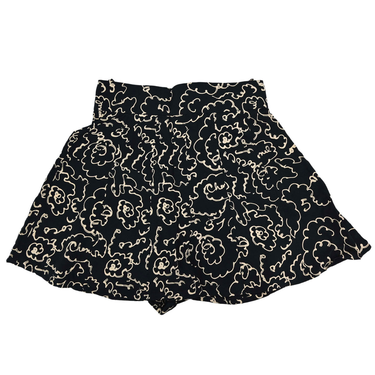 Chanel Short Pants All-over Print Black #38
