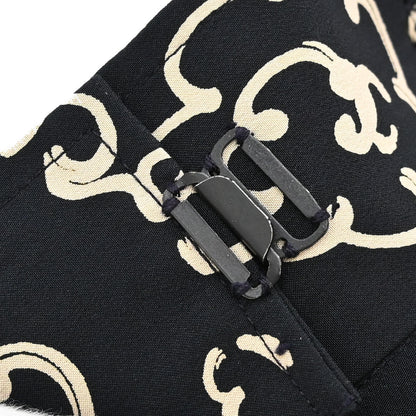 Chanel Short Pants All-over Print Black #38
