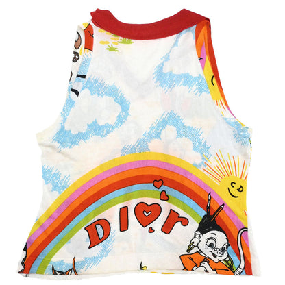Christian Dior 2002 John Galliano Cartoon Print Sleeveless #40