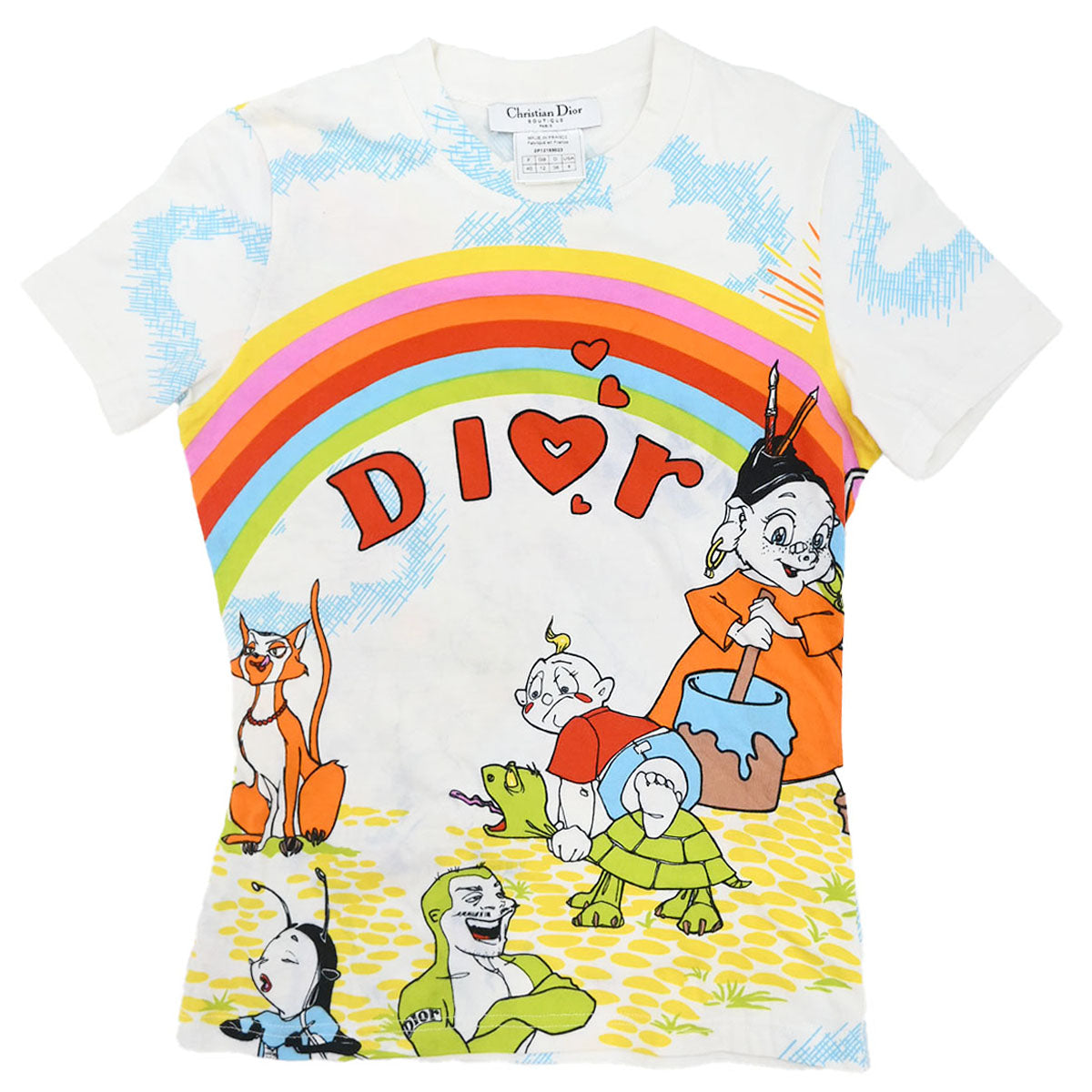 Christian Dior 2002 T-shirt Print White #40