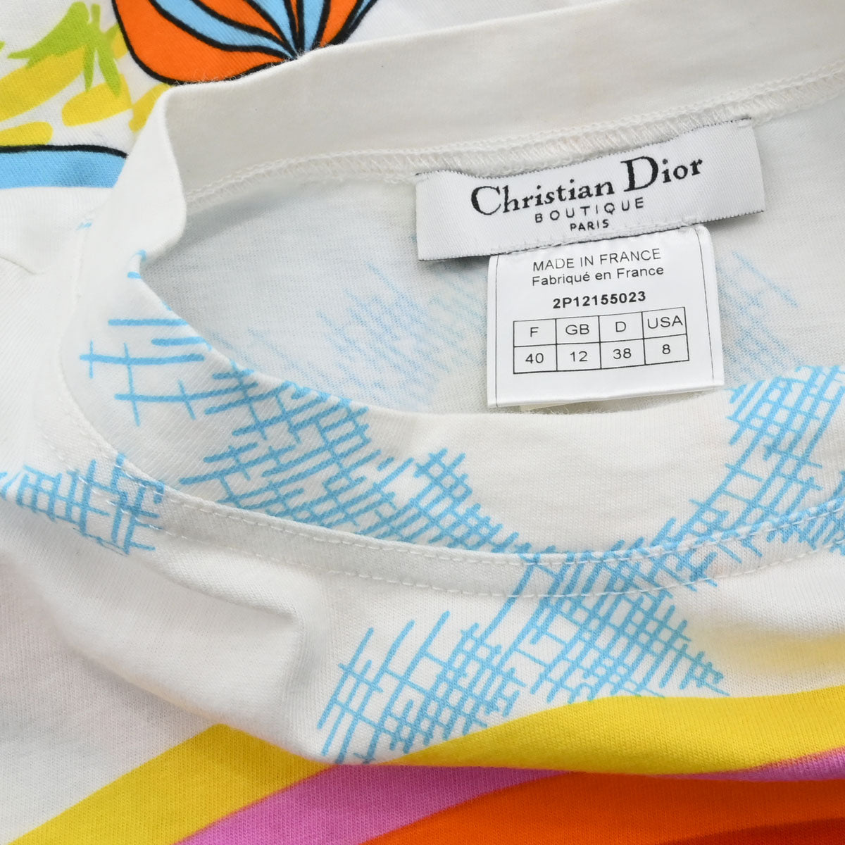 Christian Dior 2002 T-shirt Print White #40