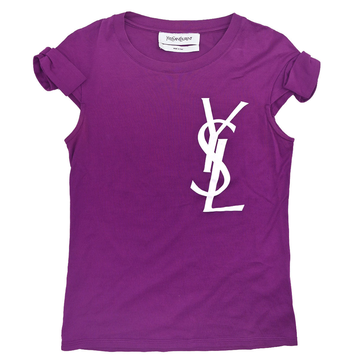 Yves Saint Laurent French Sleeves Top Purple #34