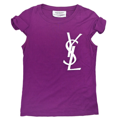 Yves Saint Laurent French Sleeves Top Purple #34