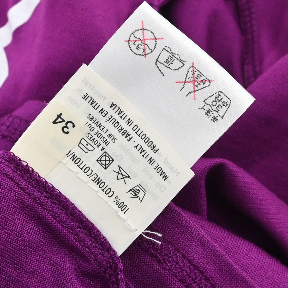 Yves Saint Laurent French Sleeves Top Purple #34