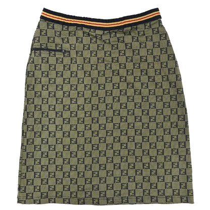 Fendi Zucchino Skirt Khaki #42