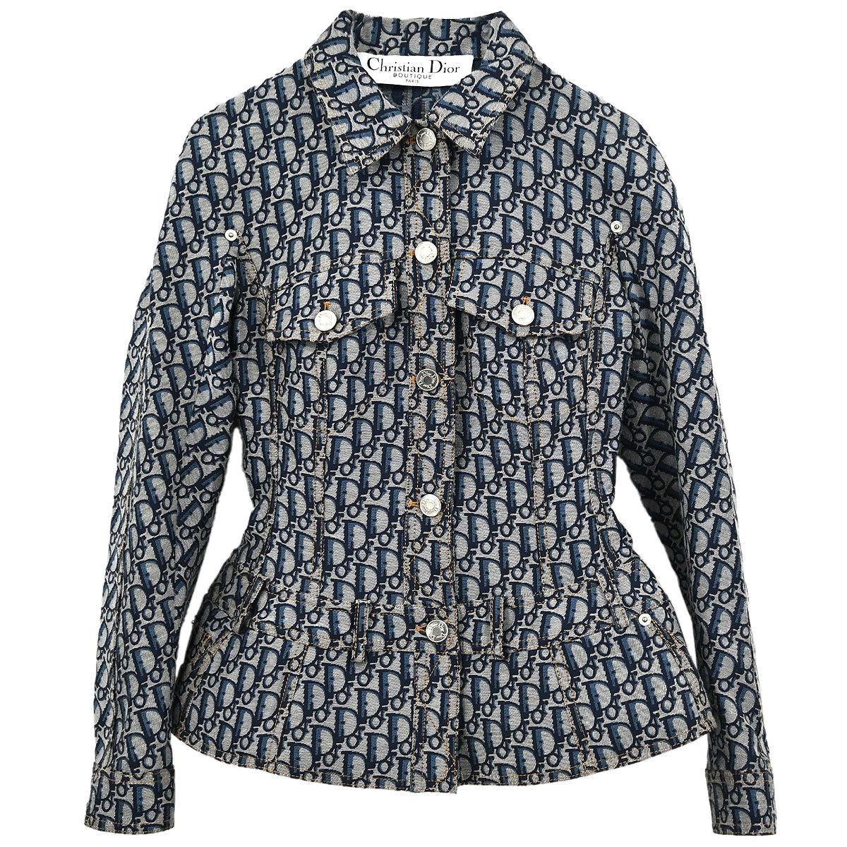 Christian Dior 2005 Denim Trotter Jacket Navy #38