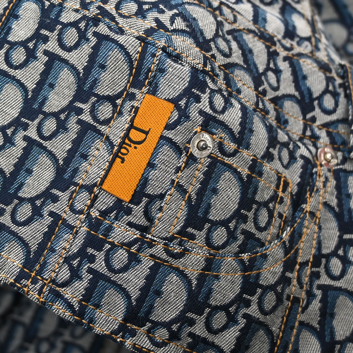 Christian Dior 2005 Denim Trotter Jacket Navy #38