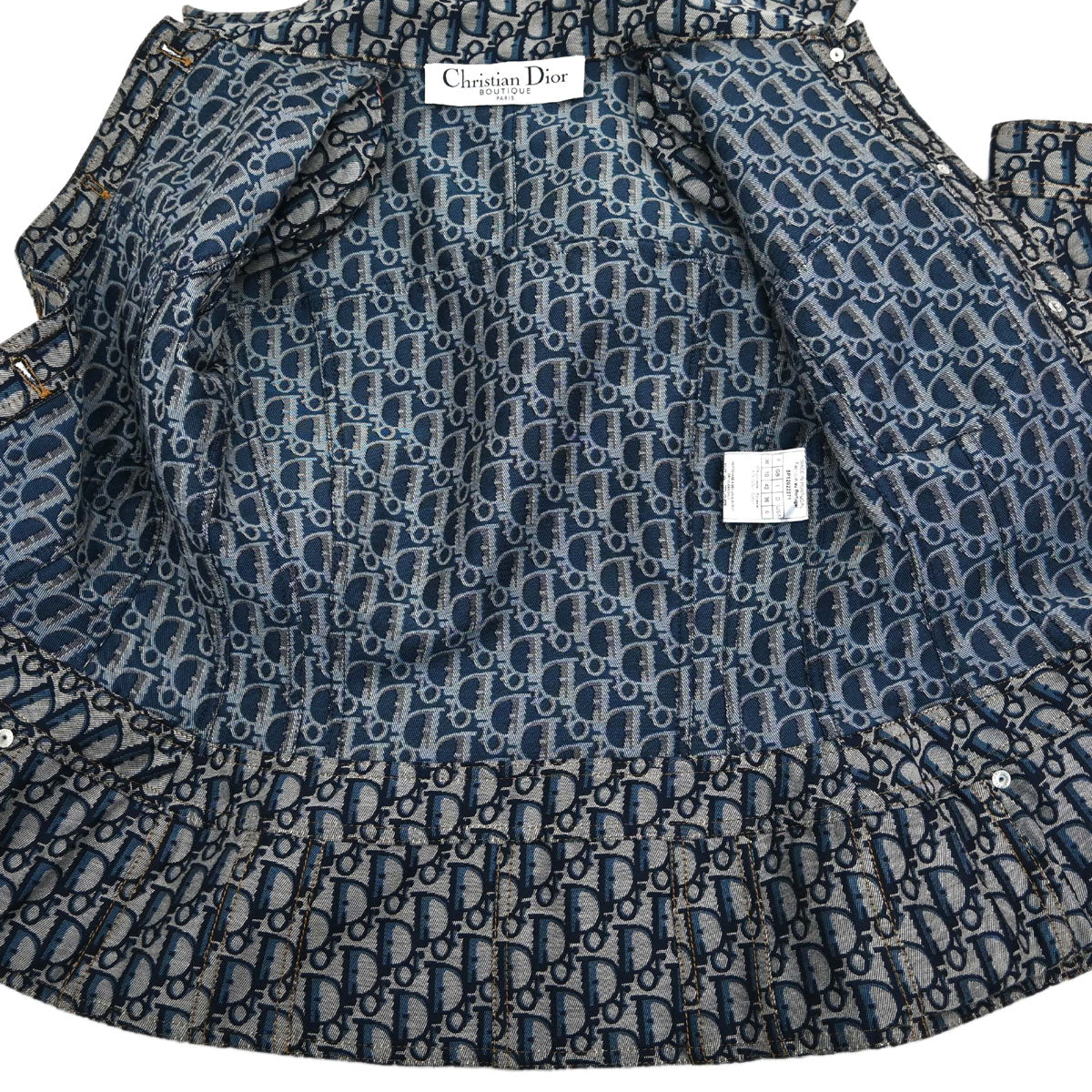 Christian Dior 2005 Denim Trotter Jacket Navy #38