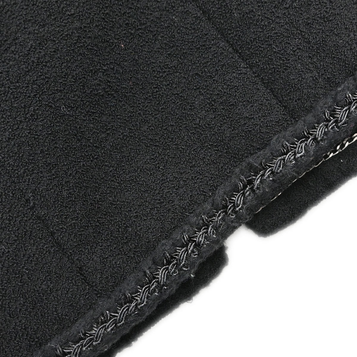 Chanel 2008 Collarless Tweed Jacket Black #46