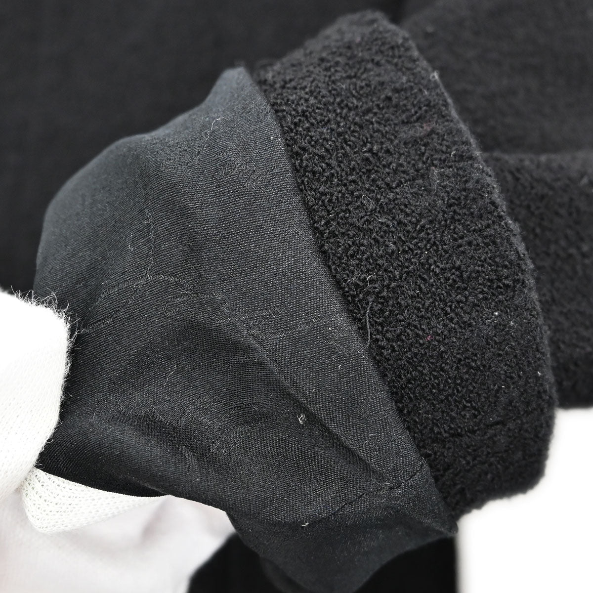 Chanel 2008 Collarless Tweed Jacket Black #46