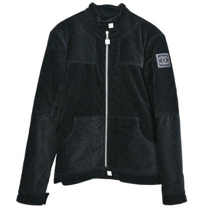 Chanel 2003 Sport Line Zip Up Jacket Black #36