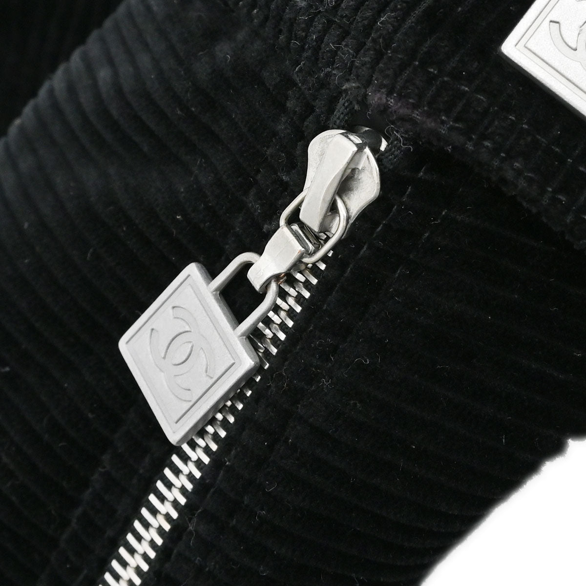 Chanel 2003 Sport Line Zip Up Jacket Black #36