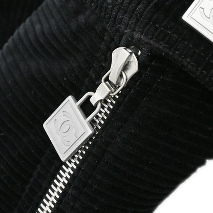 Chanel 2003 Sport Line Zip Up Jacket Black #36