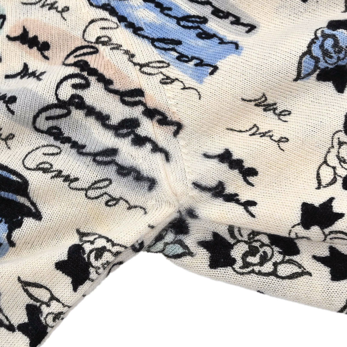 Chanel 2006 All-over Print Long Sleeve Top Light Beige #38