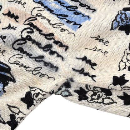 Chanel 2006 All-over Print Long Sleeve Top Light Beige #38