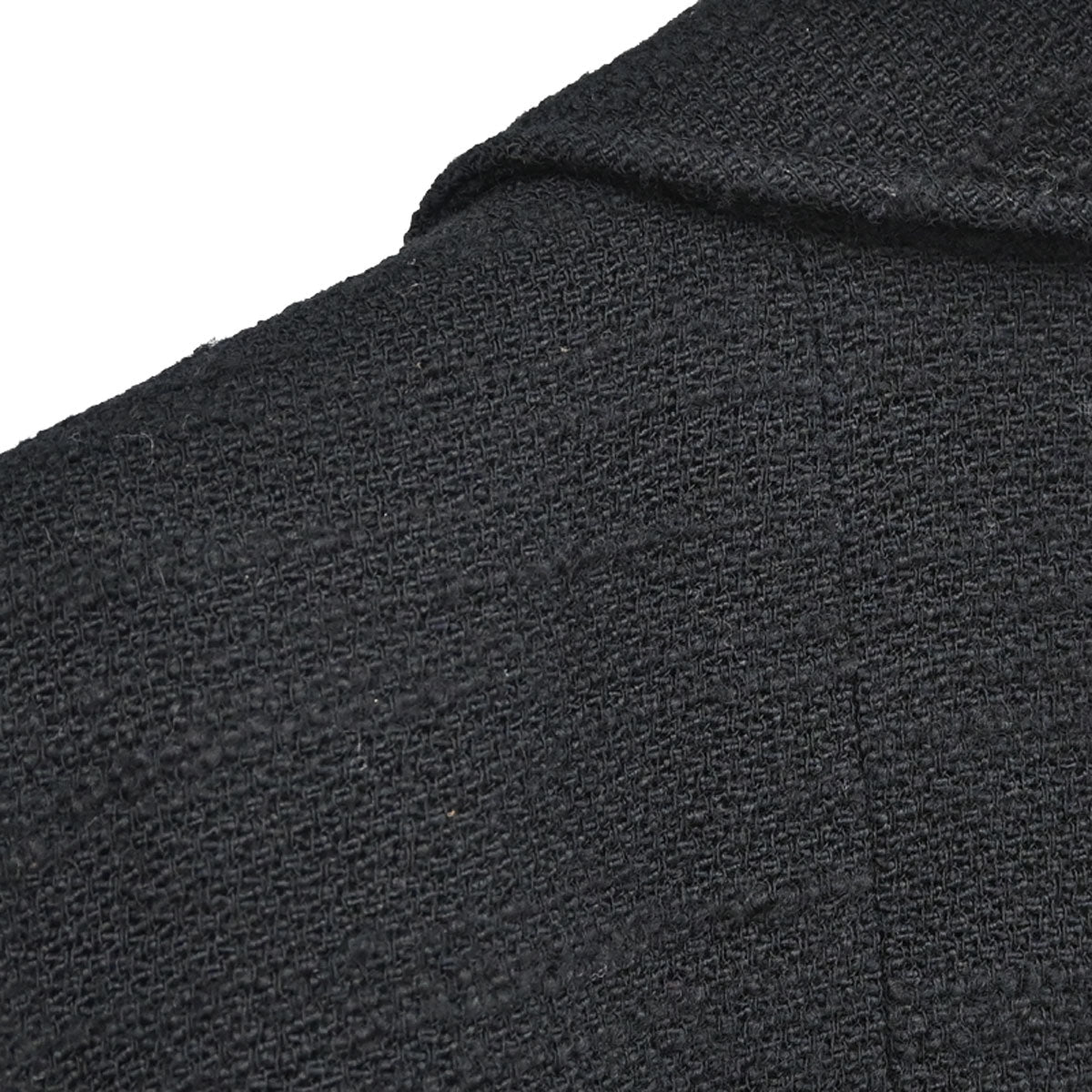 Chanel 1998 Double Breasted Tweed Jacket Black #44