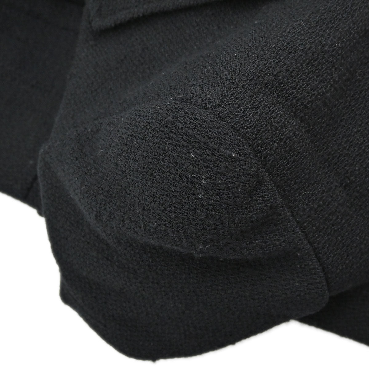 Chanel 1998 Double Breasted Tweed Jacket Black #44