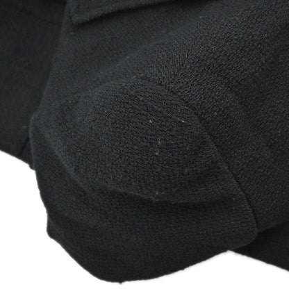 Chanel 1998 Double Breasted Tweed Jacket Black #44