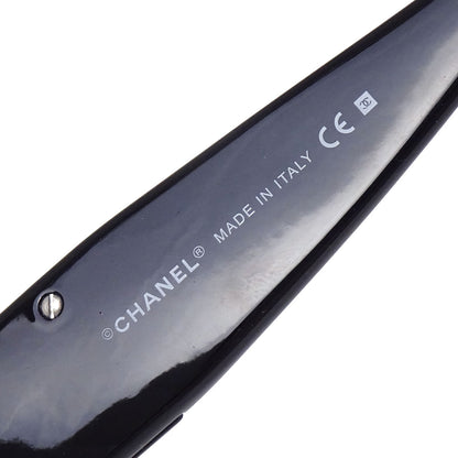 Chanel Sunglasses Eyewear Black Rhinestone 62□16 125 Small Good