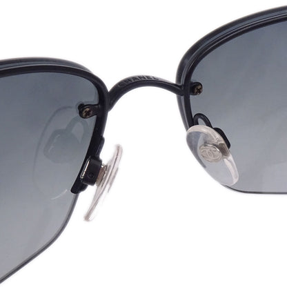 Chanel Sunglasses Eyewear Black Rhinestone 62□16 125 Small Good