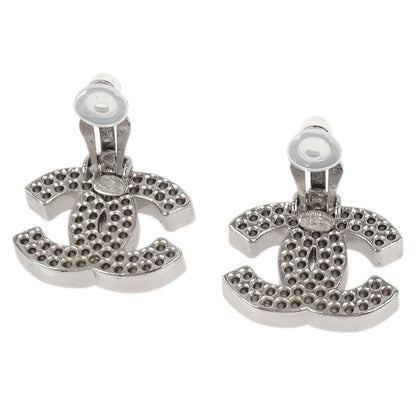 Chanel CC Clip-On Earrings Silver 03P