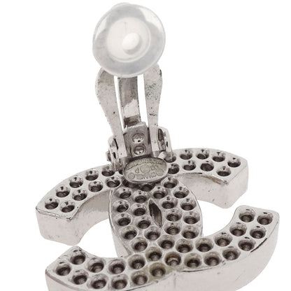 Chanel CC Clip-On Earrings Silver 03P