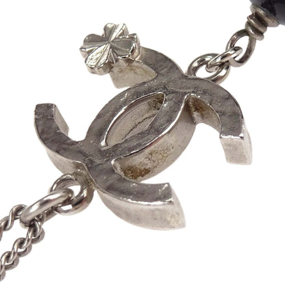 Chanel CC Chain Necklace Pendant Silver B13K