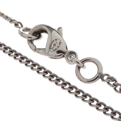 Chanel CC Chain Necklace Pendant Silver B13K