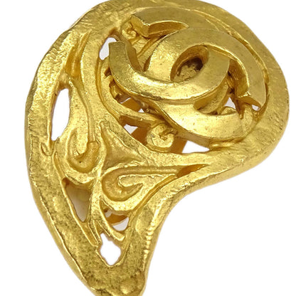 Chanel CC Paisley Clip-On Earrings 95A