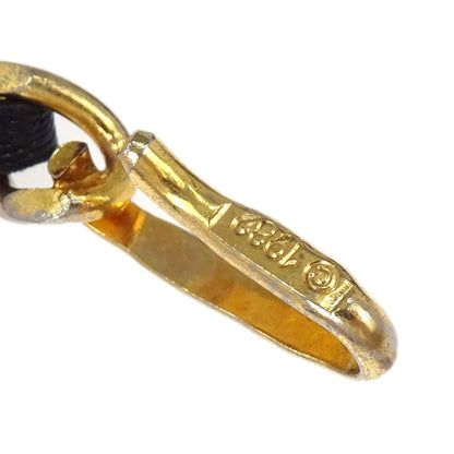 Chanel Chain Belt Medallion Gold Black Small Good
