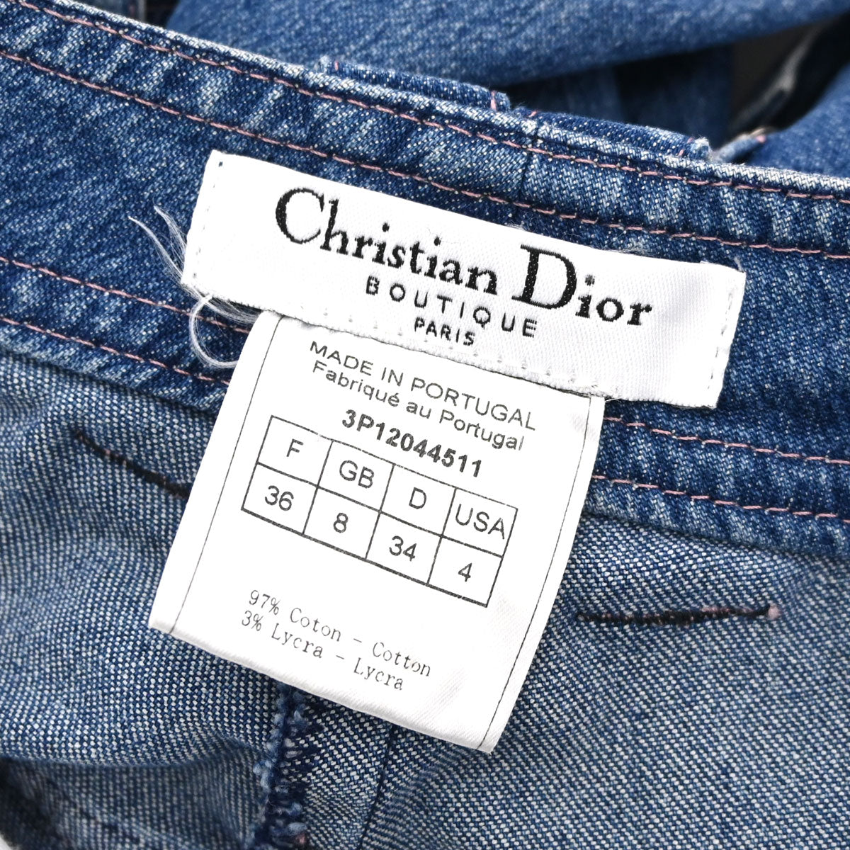Christian Dior 2003 Denim Pants Blue #36