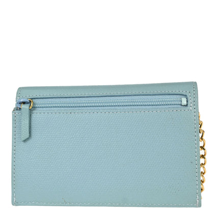 Chanel Light Blue Calfskin Coin Purse Wallet