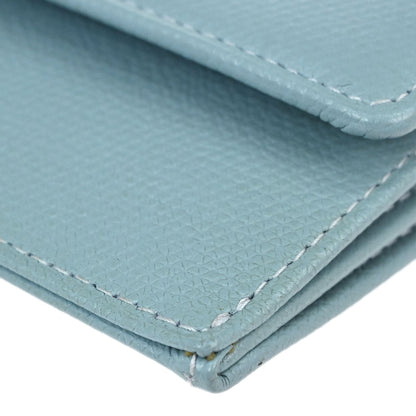 Chanel Light Blue Calfskin Coin Purse Wallet