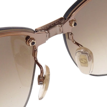 Gucci Sunglasses Eyewear Brown Rhinestone 62□12 120 Small Good