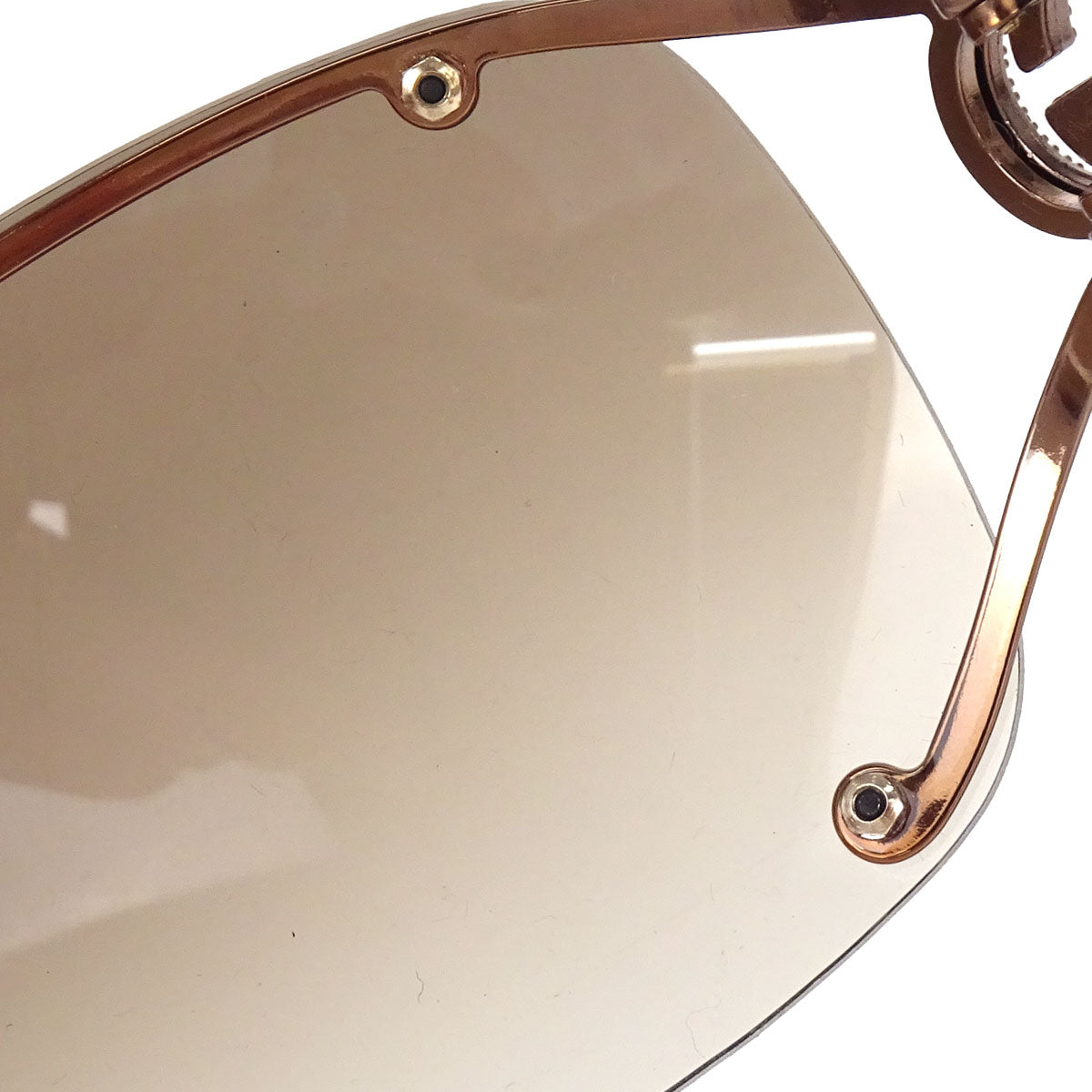 Gucci Sunglasses Eyewear Brown Rhinestone 62□12 120 Small Good