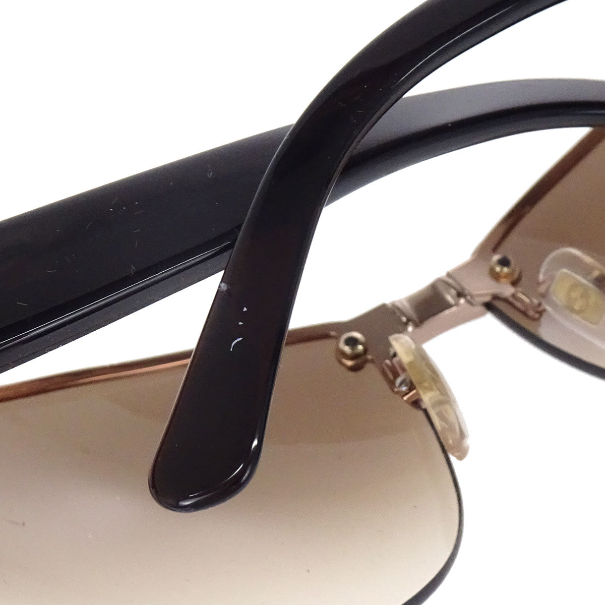 Gucci Sunglasses Eyewear Brown Rhinestone 62□12 120 Small Good