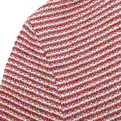 Chanel 2015 Striped Cardigan Paper Red #36
