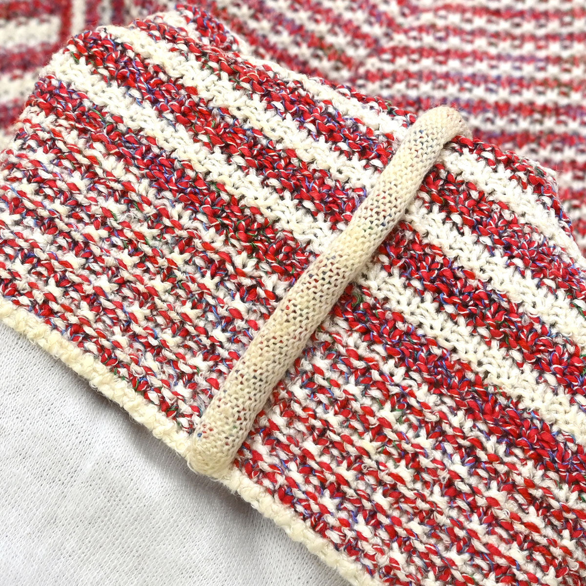 Chanel 2015 Striped Cardigan Paper Red #36