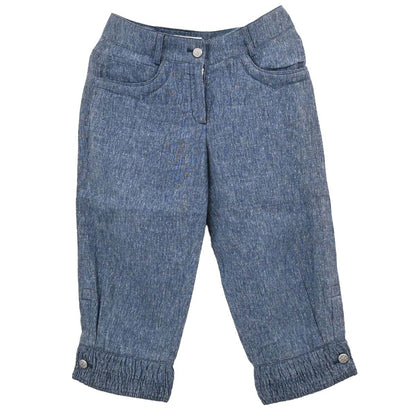 Chanel 2013 Linen Capris Pants Blue #34