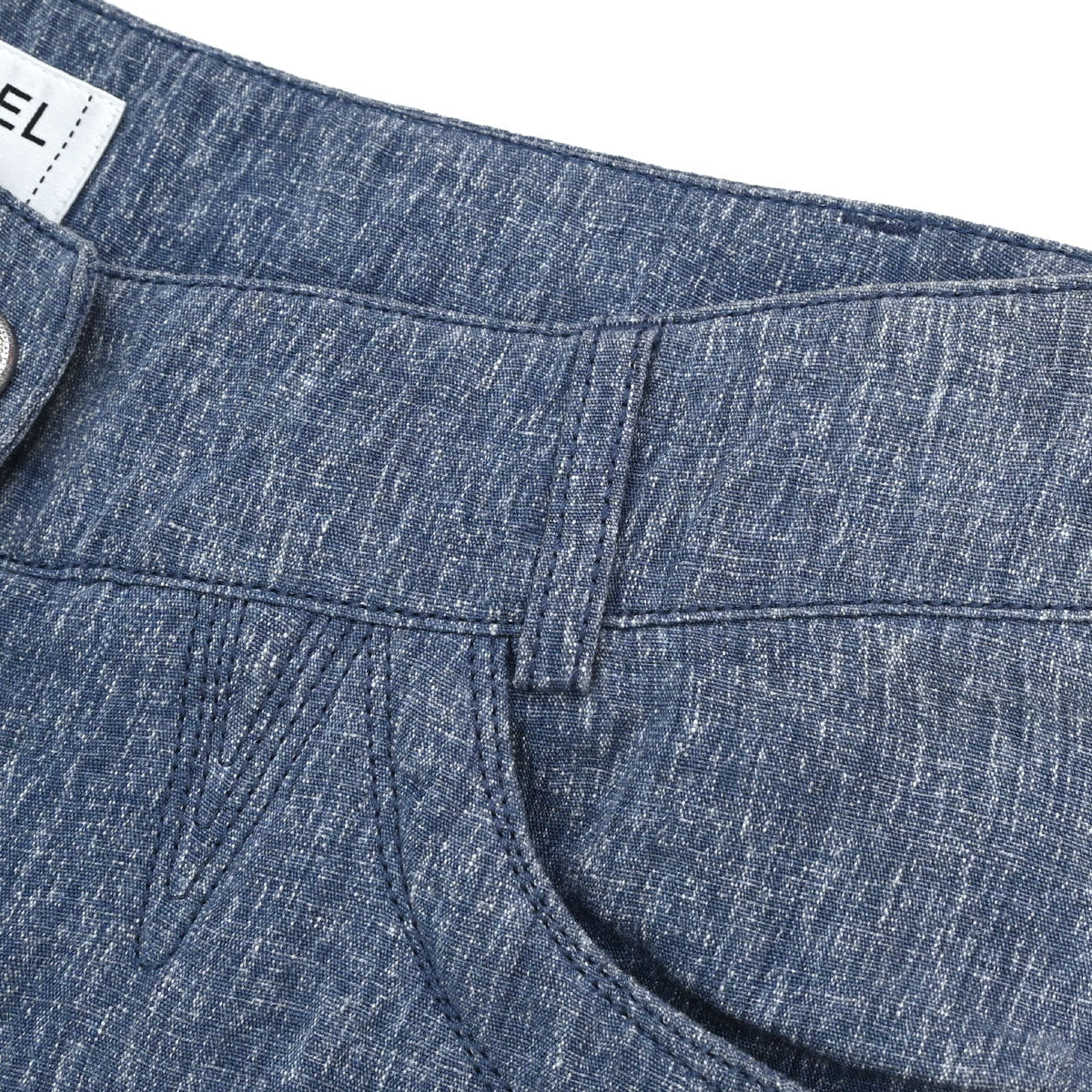 Chanel 2013 Linen Capris Pants Blue #34